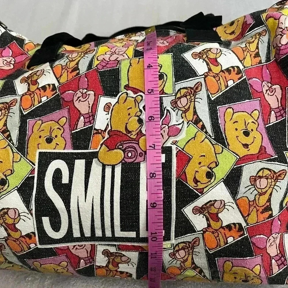 Vintage Winnie  The Pooh Cotton Duffle bag- No Shoulder Strap - Picture 4 of 13